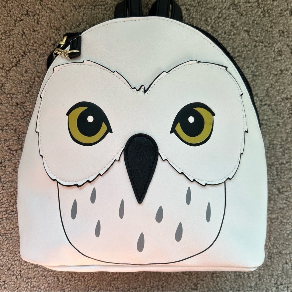 Harry Potter Hedwig Mini Backpack Owl Bioworld Bag Tote Purse EUC - Picture 4 of 8
